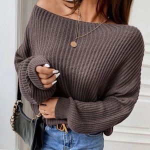 Off the shoulder sweater